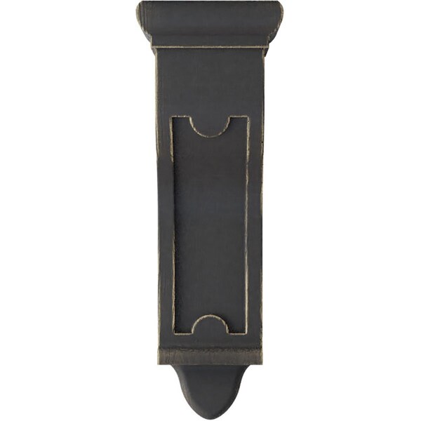 Ekena Millwork 4"W x 4"D x 12"H Arts and Crafts Wood Vintage Decor Corbel, Black - CORWD04X04X12ARBL