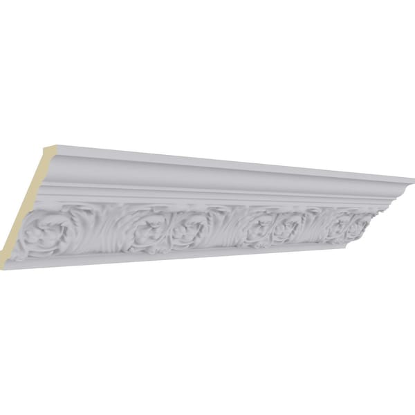 Ekena Millwork 3 3/4"H x 4 1/8"P x 5 1/2"F x 94 1/2"L Marcella Dentil Crown Moulding - MLD03X04X05MA