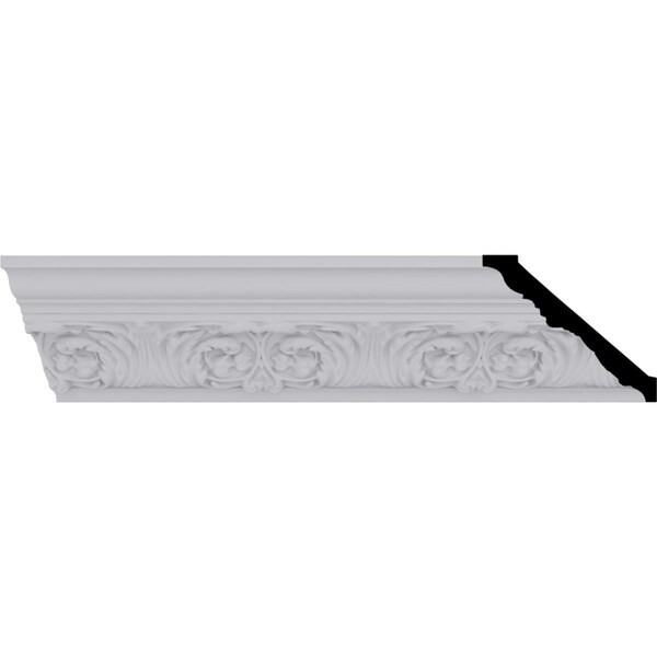 Ekena Millwork 3 3/4"H x 4 1/8"P x 5 1/2"F x 94 1/2"L Marcella Dentil Crown Moulding - MLD03X04X05MA