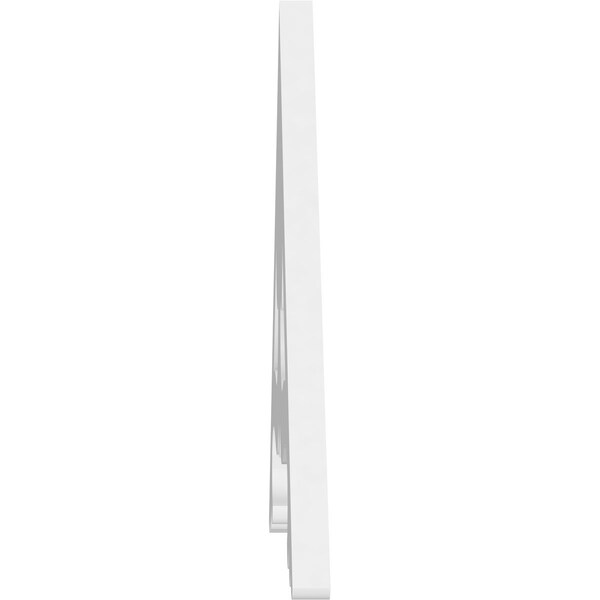 Ekena Millwork Pitch Cornelia Architectural Grade PVC Gable Pediment, 36"W x 16 1/2"H x 1"P (11/12) - GPP036X017X100CRN