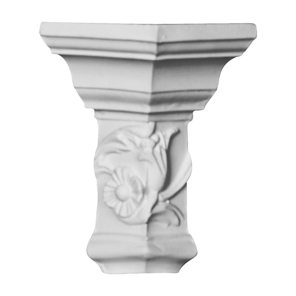 Ekena Millwork Moulding Outside Corner, Polyurethane, 5-5/8 in H, Factory Primed - MOC05X02FL