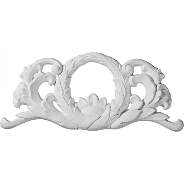 Ekena Millwork 11 1/4"W x 4 3/4"H x 5/8"P Wreath Center Onlay - ONL11X04WR