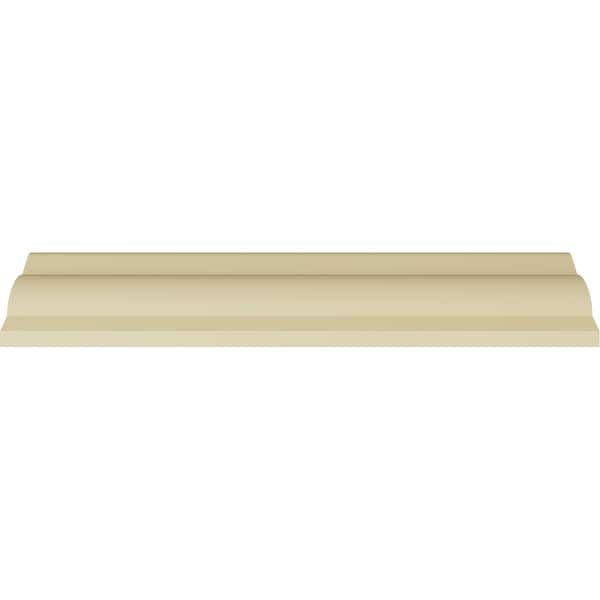 Ekena Millwork 3"H x 2 3/4"P x 4 1/8"F x 94 1/2"L, (1 3/8" Repeat), Egg and Dart Crown Moulding - MLD03X02X04EG