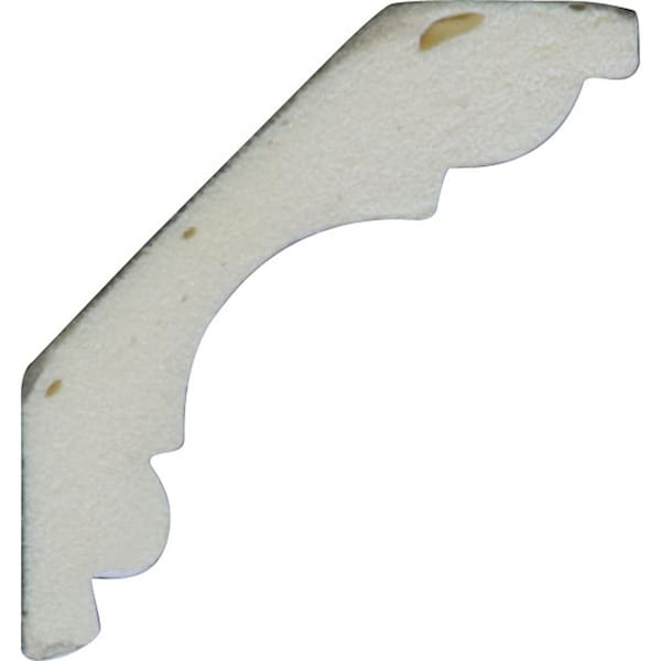 Ekena Millwork SAMPLE - 2 1/4"H x 2 3/8"P x 3 1/4"F x 12"L, (1/2" Repeat) Edinburgh Roped Crown Moulding - SAMPLE-MLD02X02X03ED