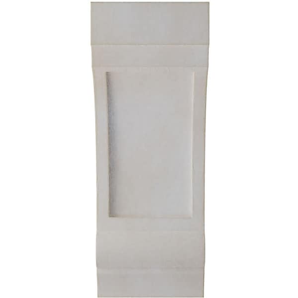 Ekena Millwork 4"W x 5"D x 10"H Diane Recessed Wood Vintage Decor Corbel, Chalk Dust White - CORWD04X05X10DIWH