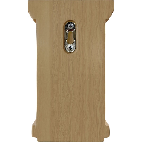Ekena Millwork 4 1/4"W x 4 1/4"D x 7"H Fluted Mission Corbel, Cherry - COR04X04X07FLCH