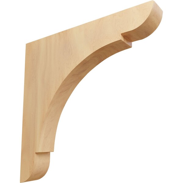 Ekena Millwork 1 3/4"W x 12"D x 12"H Extra Large Olympic Wood Bracket, Red Oak - BKTW01X12X12OLRO