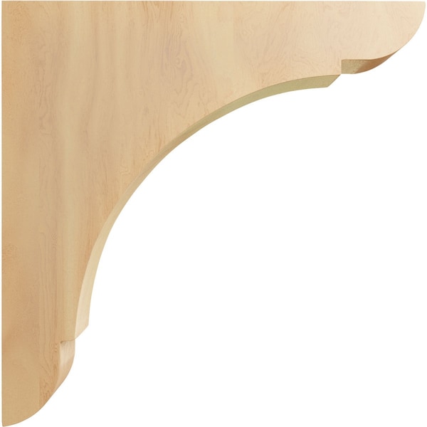 Ekena Millwork 1 3/4"W x 12"D x 12"H Extra Large Olympic Wood Bracket, Red Oak - BKTW01X12X12OLRO