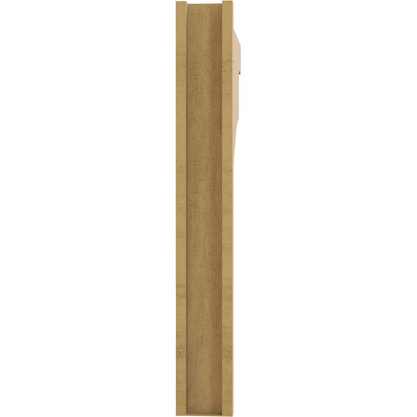 Ekena Millwork 5 1/2-in W x 28-in D x 40-in H Balboa Block Rough Cedar Woodgrain TimberThane Outlooker, Primed Tan - OUTUR055X28X40BOA44RCPR