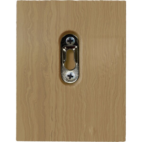 Ekena Millwork 3 1/2"W x 2"D x 4 1/2"H Small Acanthus Block w/ Backplate Wood Corbel, Cherry - CORW04X02X05ABCH