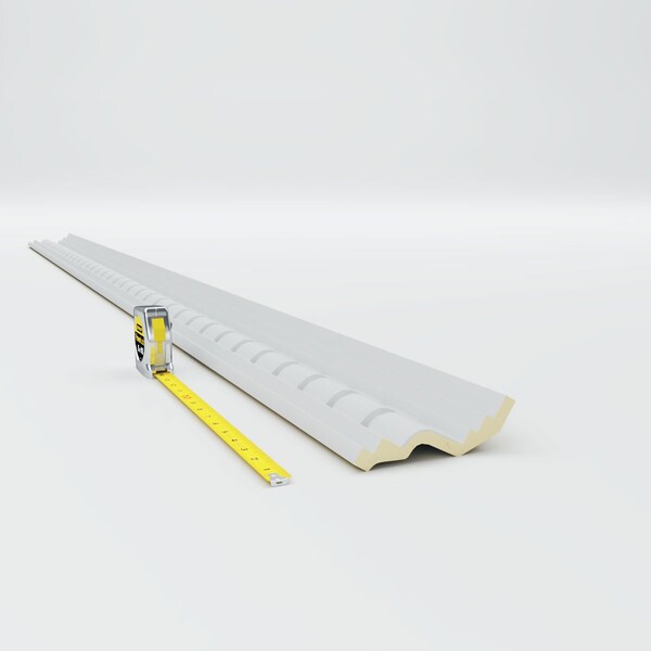 Ekena Millwork 4 1/4"H x 4 1/8"P x 5 1/4"F x 94 1/2"L Eris Dentil Crown Moulding - MLD04X04X05ER