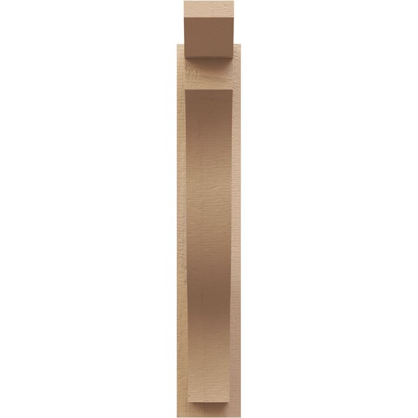 Ekena Millwork 5 1/2-in W x 20-in D x 32-in H Funston Slat Rough Cedar Woodgrain TimberThane Outlooker, Primed Tan - OUTUR055X20X32FST24RCPR