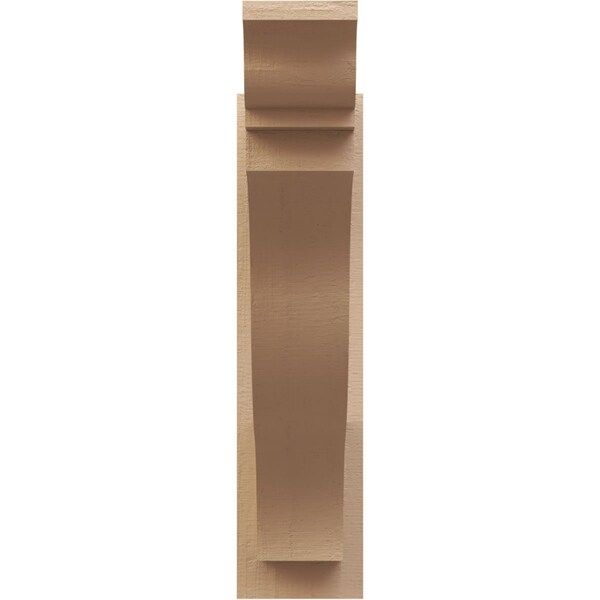 Ekena Millwork 6-in W x 24-in D x 24-in H Funston Trad Rough Cedar Woodgrain TimberThane Outlooker, Primed Tan - OUTUR060X24X24FST04RCPR