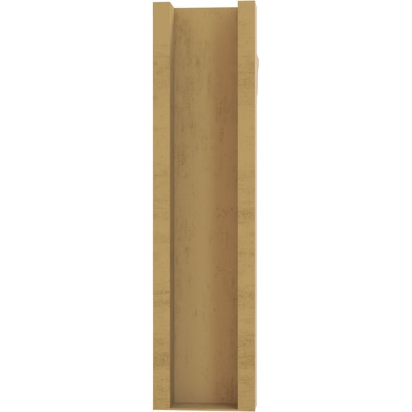 Ekena Millwork 6-in W x 24-in D x 24-in H Funston Trad Rough Cedar Woodgrain TimberThane Outlooker, Primed Tan - OUTUR060X24X24FST04RCPR