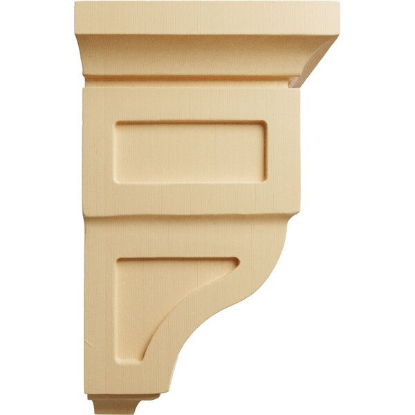 Ekena Millwork 4"W x 4 3/4"D x 8"H Small Reyes Wood Corbel, Maple - CORW04X04X08RYMA