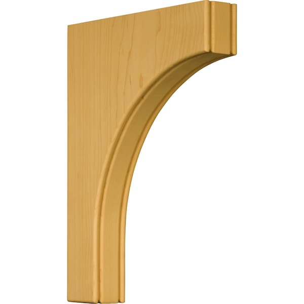 Osborne Wood Products 12 x 1 3/4 x 9 Beaded Traditional Bracket in Knotty Pine - 87211P