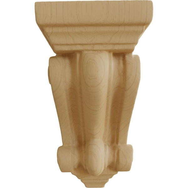 Ekena Millwork 5 1/4"W x 5 1/4"D x 9 1/2"H Devon Traditional Wood Corbel, Alder - CORW05X05X09DEAL