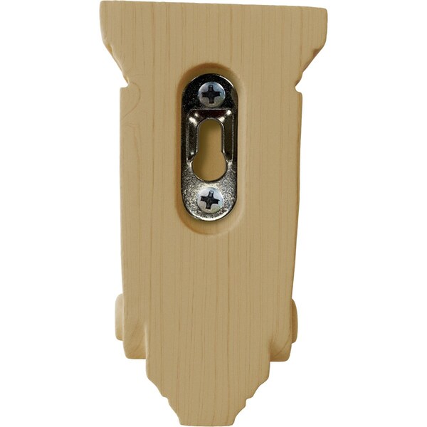 Ekena Millwork 5 1/4"W x 5 1/4"D x 9 1/2"H Devon Traditional Wood Corbel, Alder - CORW05X05X09DEAL
