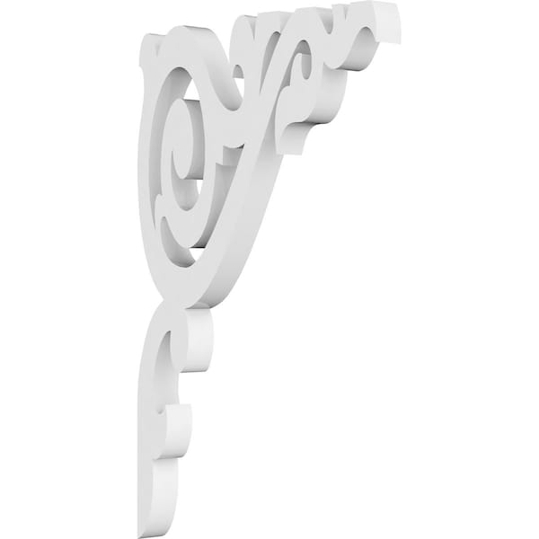 Ekena Millwork Baile Architectural Grade PVC Bracket, 5/8"W X 5 1/2"D X 9"H - BKTP01X05X09BA