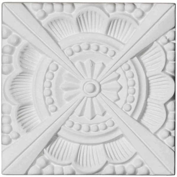 Ekena Millwork 2 3/8"W x 2 3/8"H x 1/2"P Palmetto Beaded Rosette - ROS02X02PM
