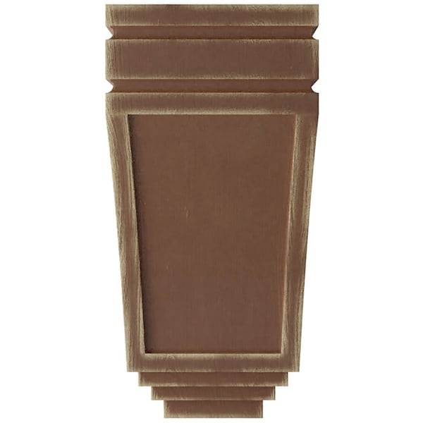 Ekena Millwork 5"W x 6"D x 10 1/2"H Medium San Juan Wood Vintage Decor Corbel, Weathered Brown - CORWD05X06X10SJBR