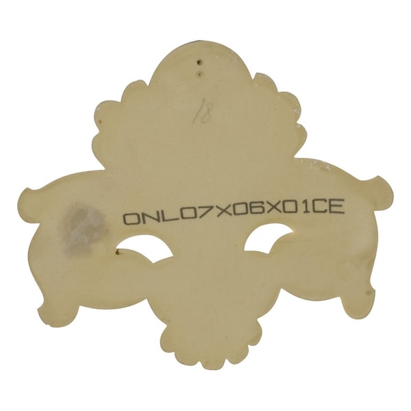 Ekena Millwork 7 3/8"W x 6 1/2"H x 1 3/8"P Benson Center Flourish Onlay - ONL07X06X01BE