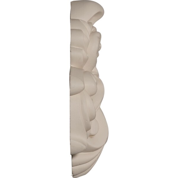 Ekena Millwork 7 3/8"W x 6 1/2"H x 1 3/8"P Benson Center Flourish Onlay - ONL07X06X01BE