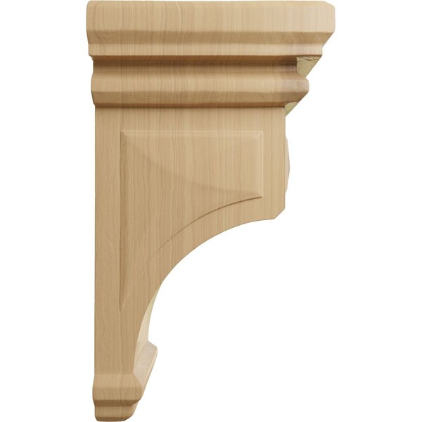 Ekena Millwork 6"W x 6 3/4"D x 12"H Large Woodruff Wood Corbel, Cherry - CORW06X06X12WFCH