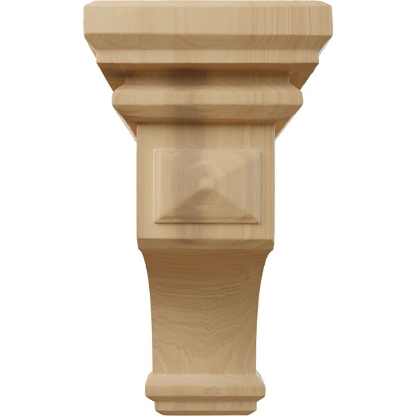 Ekena Millwork 6"W x 6 3/4"D x 12"H Large Woodruff Wood Corbel, Cherry - CORW06X06X12WFCH