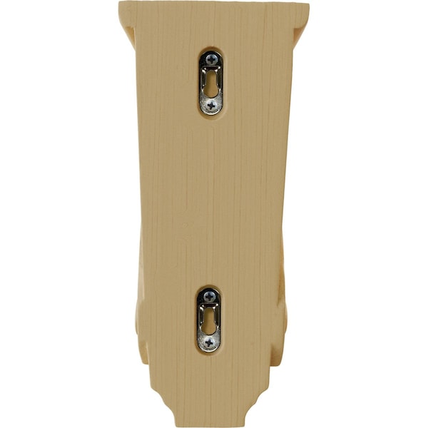 Ekena Millwork 4 1/2"W x 5"D x 10"H Medium Basket Weave Corbel, Alder - CORW04X05X10BWAL