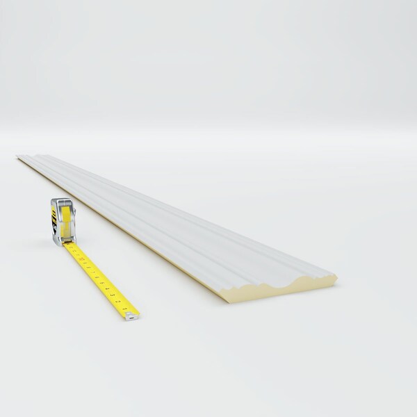 Ekena Millwork 4 3/4"H x 4 3/4"P x 6 3/4"F x 94 1/2"L Tristan Traditional Crown Moulding - MLD04X04X06TN