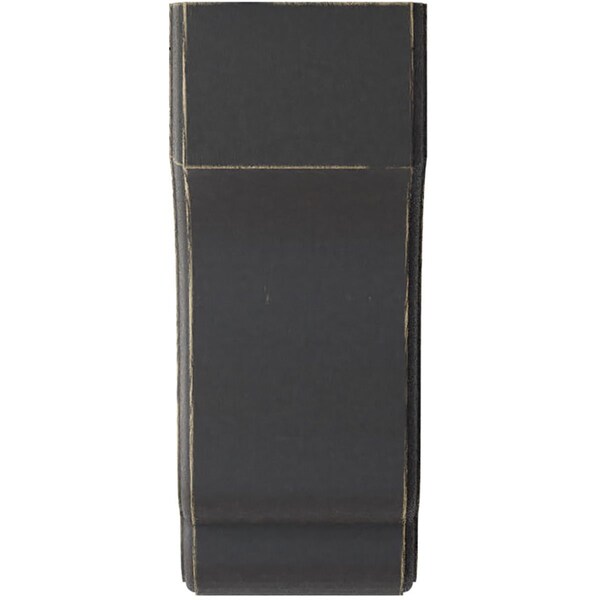 Ekena Millwork 5 3/4"W x 7"D x 14"H Capistrano Mission Wood Vintage Decor Corbel, Black - CORWD05X07X14CPBL
