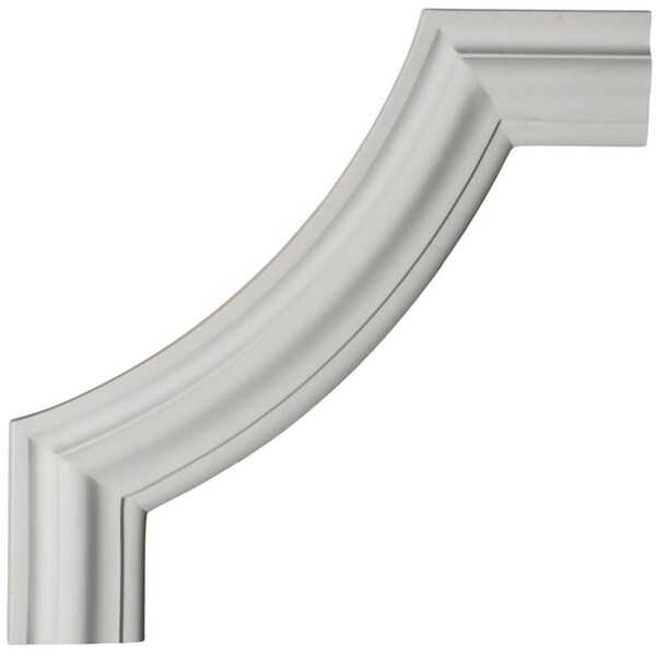 Ekena Millwork Panel Molding Corner, Polyurethane, 12 in H, 12 in W - PML12X12PO