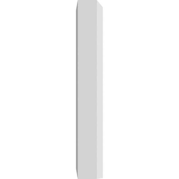 Ekena Millwork Standard Foster Star Plinth Block With Beveled Edge, 3 1/2"W x 7"H x 1"P - PBP035X070X100FOS07