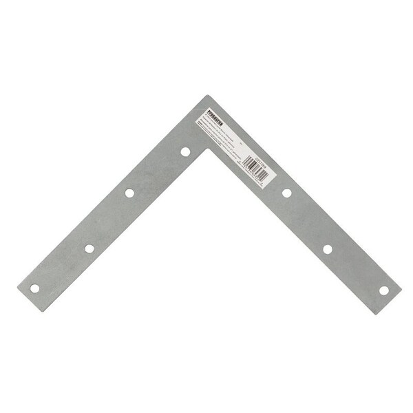 Prosource Corner Brace, 8 in L, 8 in W, 1 in H, Galvanized Steel, Galvanized, 2 mm Thick Material - FC-G08-01PS
