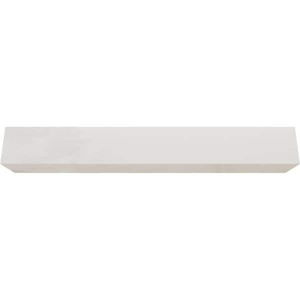 Ekena Millwork 3-Sided (U-beam) Rustic Smooth Endurathane Faux Wood Ceiling Beam, Factory Prepped, 6"W x 4"H  x 8'L - BMSM3C0060X040X096UN