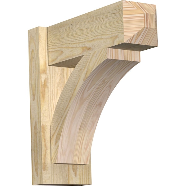 Ekena Millwork Thorton Rough Sawn Craftsman Outlooker, Douglas Fir, 6"W x 16"D x 16"H - OUT06X16X16THR04RDF