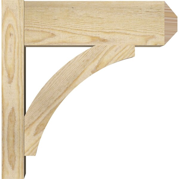Ekena Millwork Thorton Rough Sawn Craftsman Outlooker, Douglas Fir, 6"W x 16"D x 16"H - OUT06X16X16THR04RDF
