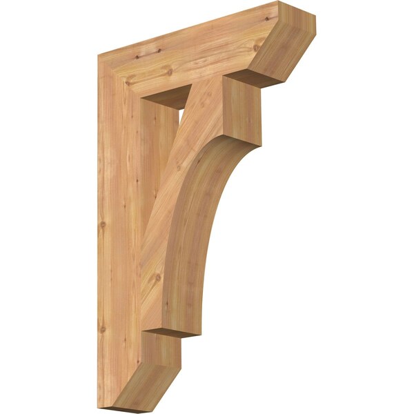 Ekena Millwork Westlake Slat Smooth Bracket, Western Red Cedar, 5 1/2"W x 22"D x 34"H - BKT06X22X34WTL06SWR