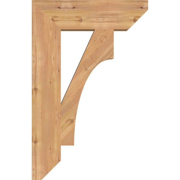Ekena Millwork Westlake Slat Smooth Bracket, Western Red Cedar, 5 1/2"W x 22"D x 34"H - BKT06X22X34WTL06SWR