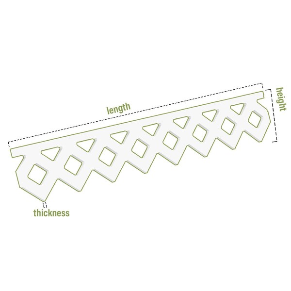 Ekena Millwork Pomeroy Architectural Grade PVC Running Trim, 6"H x 5/8"P x 48"L - RUNP06X0625X48POM