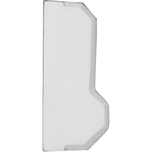 Ekena Millwork Plinth Block, Polyurethane, 9-1/2 in H, 3-3/4 in W, Factory Primed - PB04X10X01TR