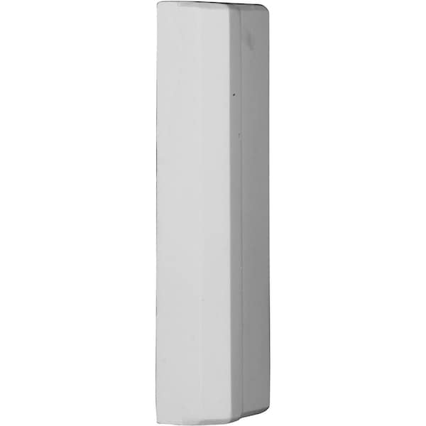 Ekena Millwork Plinth Block, Polyurethane, 9-1/2 in H, 3-3/4 in W, Factory Primed - PB04X10X01TR