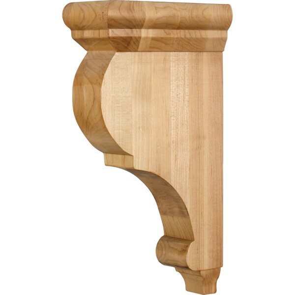 Hardware Resources 3" Wx6-1/2"Dx12"H Rubberwood Smooth Corbel - CORG-RW
