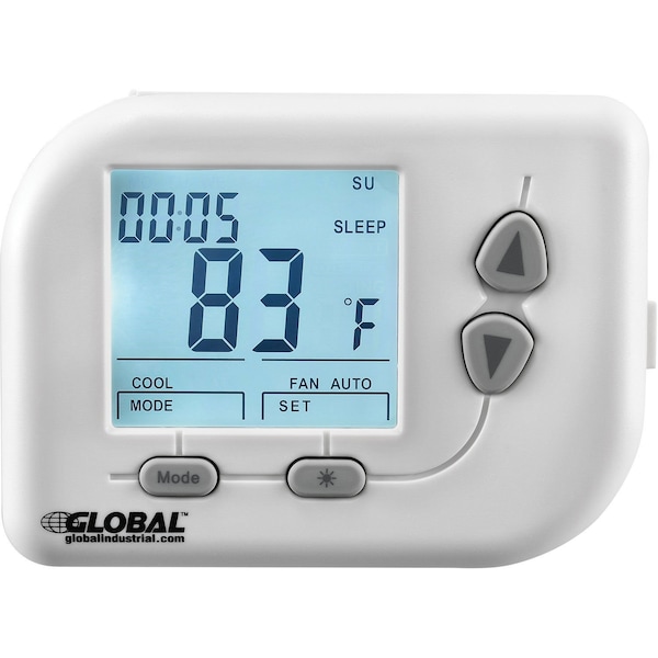 Global Industrial 24 VAC Non-Programmable Thermostat, Heat, Cool, Off, Auto - 246116