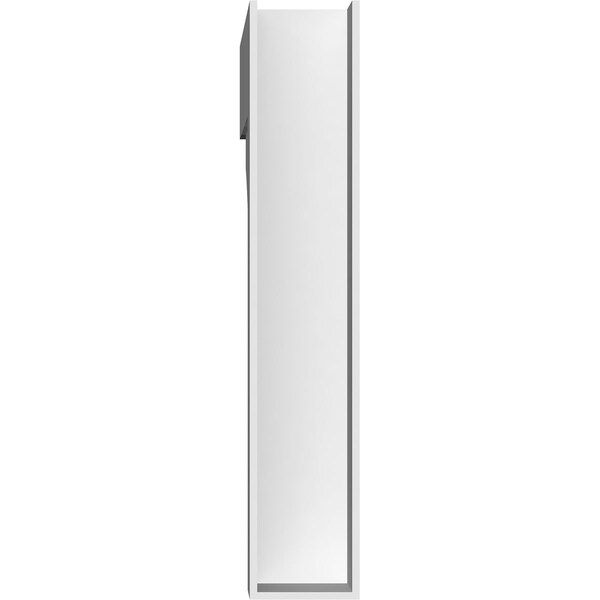 Ekena Millwork Standard Thorton Architectural Grade PVC Bracket with Block Ends, 5"W x 30"D x 30"H - BKTP05X30X30THR05