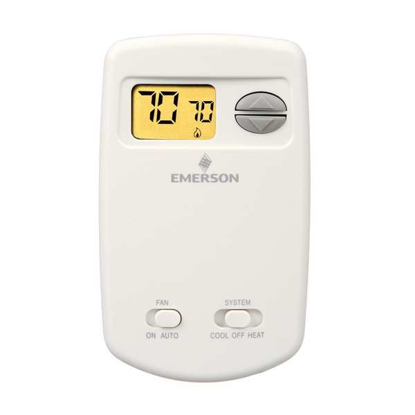 White-Rodgers Thermostat, 1 H, 1 C, Battery, 24VAC - 01E78 144