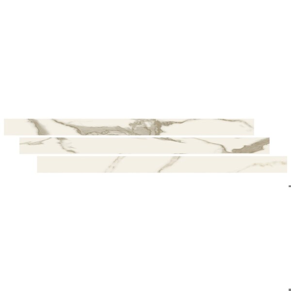 Msi LVT Trim, LVT, White-Cool, 94 in L, 2.23 in W, Low Gloss - ZOR-LVT-TR-0630