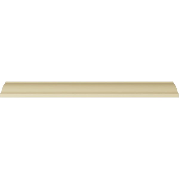 Ekena Millwork 3 1/4"H x 3 3/4"P x 5"F x 94 1/2"L Bulwark Rose Crown Moulding - MLD03X03X05BU