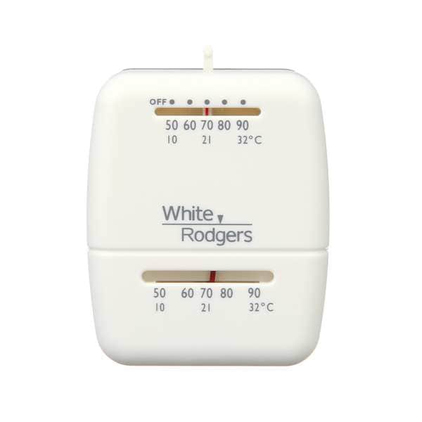 White-Rodgers Economy Mechanical Thermostats, 1 H, 1 C, 20/30VAC - 01C26 101S1